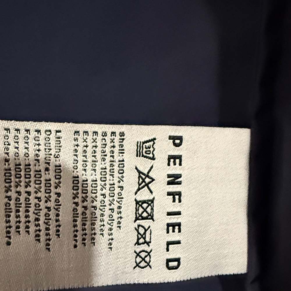 Penfield Yellow and Navy Utility Jacket rain jacket wind breaker - Picture 6 of 11